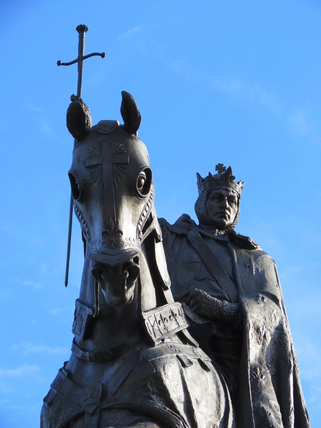 Equestrian statue of Louis IX in MO Saint Louis US