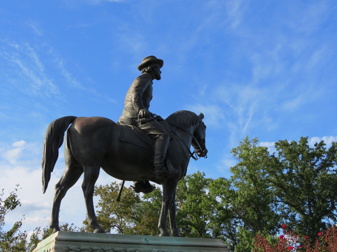 Equestrian statue of Franz Sigel in MO Saint Louis US