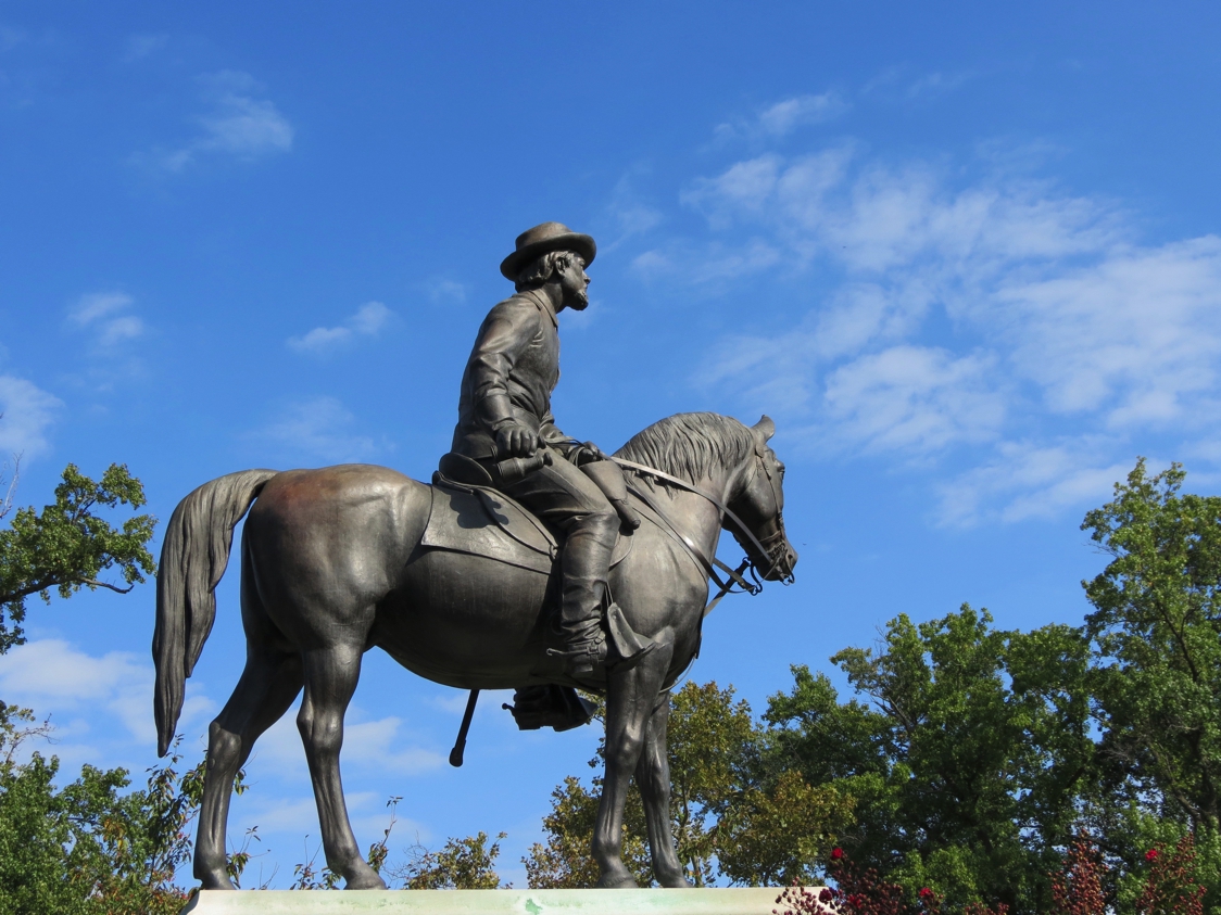 Equestrian statue of Franz Sigel in MO Saint Louis US