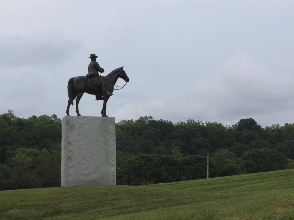 Equestrian statue of Robert Edward Lee in MD Sharpsburg US