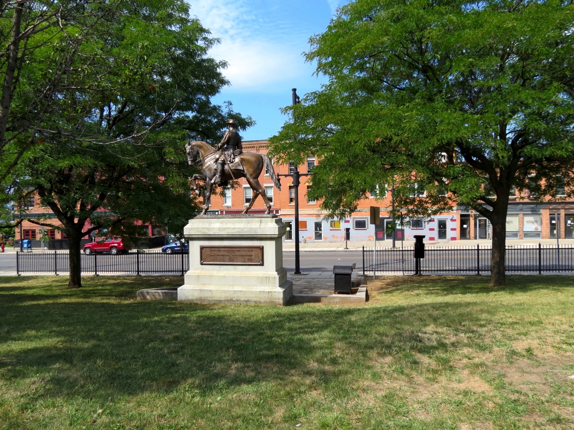 Equestrian Statue Of Gustavus A. Sniper In NY Syracuse US