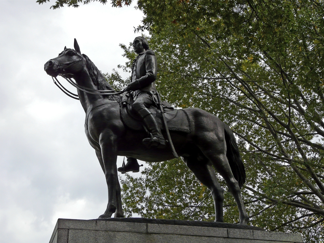 Equestrian statue of Bernardo de Galvez in Washington D.C. US