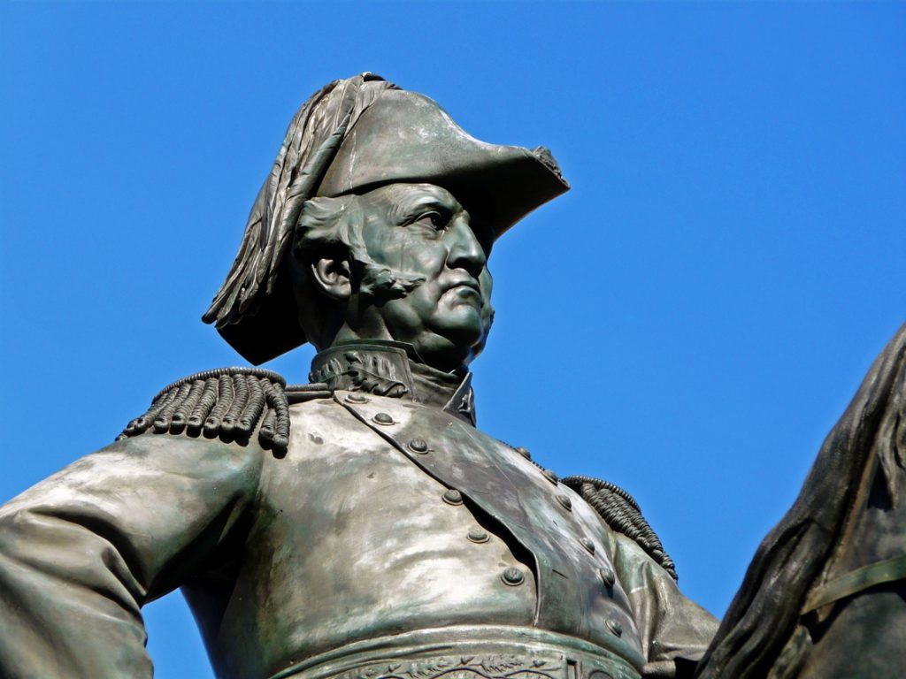 Equestrian statue of Winfield Scott in Washington D.C. US