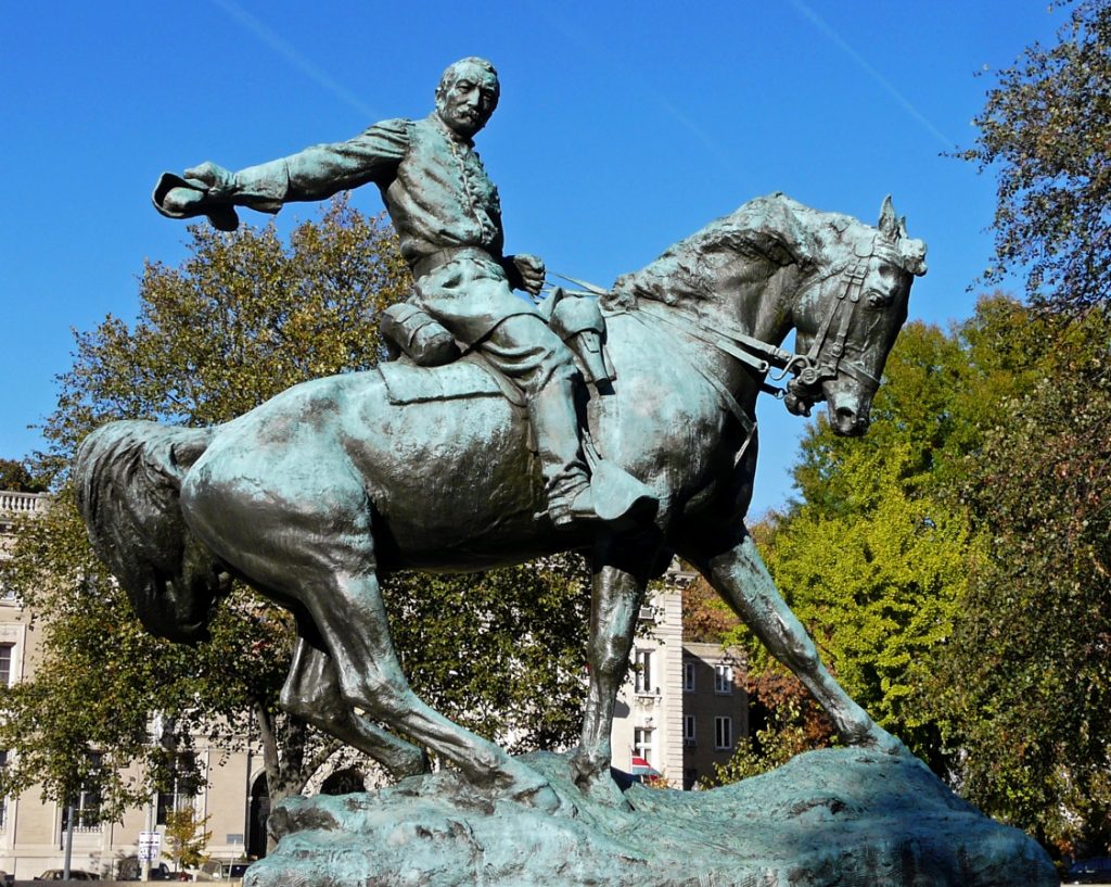 Equestrian statue of Philip H. Sheridan in Washington D.C. US