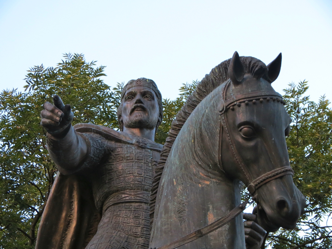 Equestrian statue of Daniel of Galicia in Lviv Ukraine