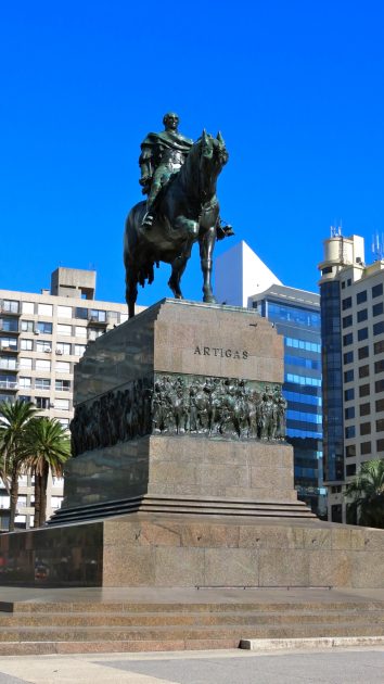 Equestrian statue of José Gervasio Artigas in Montevideo Uruguay