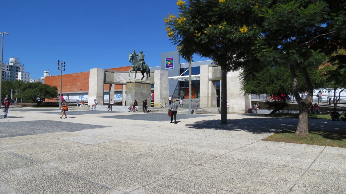 Equestrian statue of Fructuosa Rivera in Montevideo Uruguay