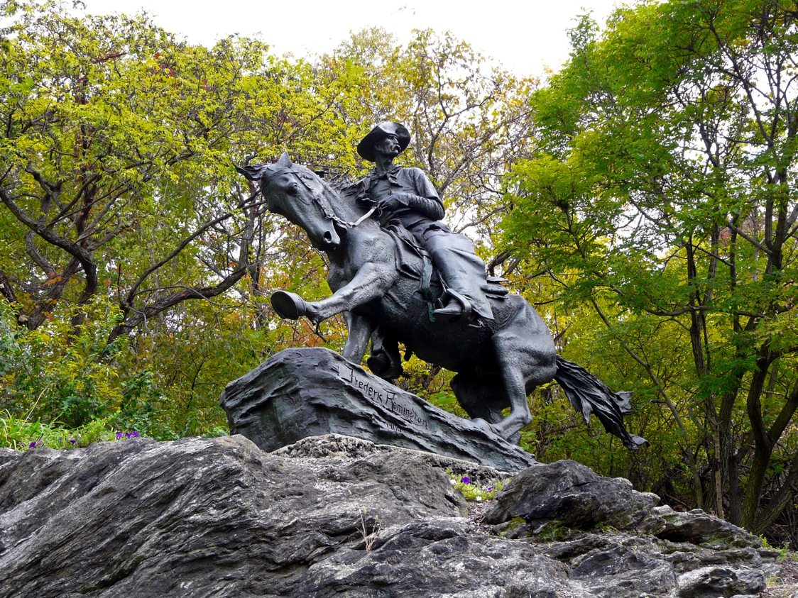 Equestrian Statue Of Cowboy In Pa Philadelphia Us