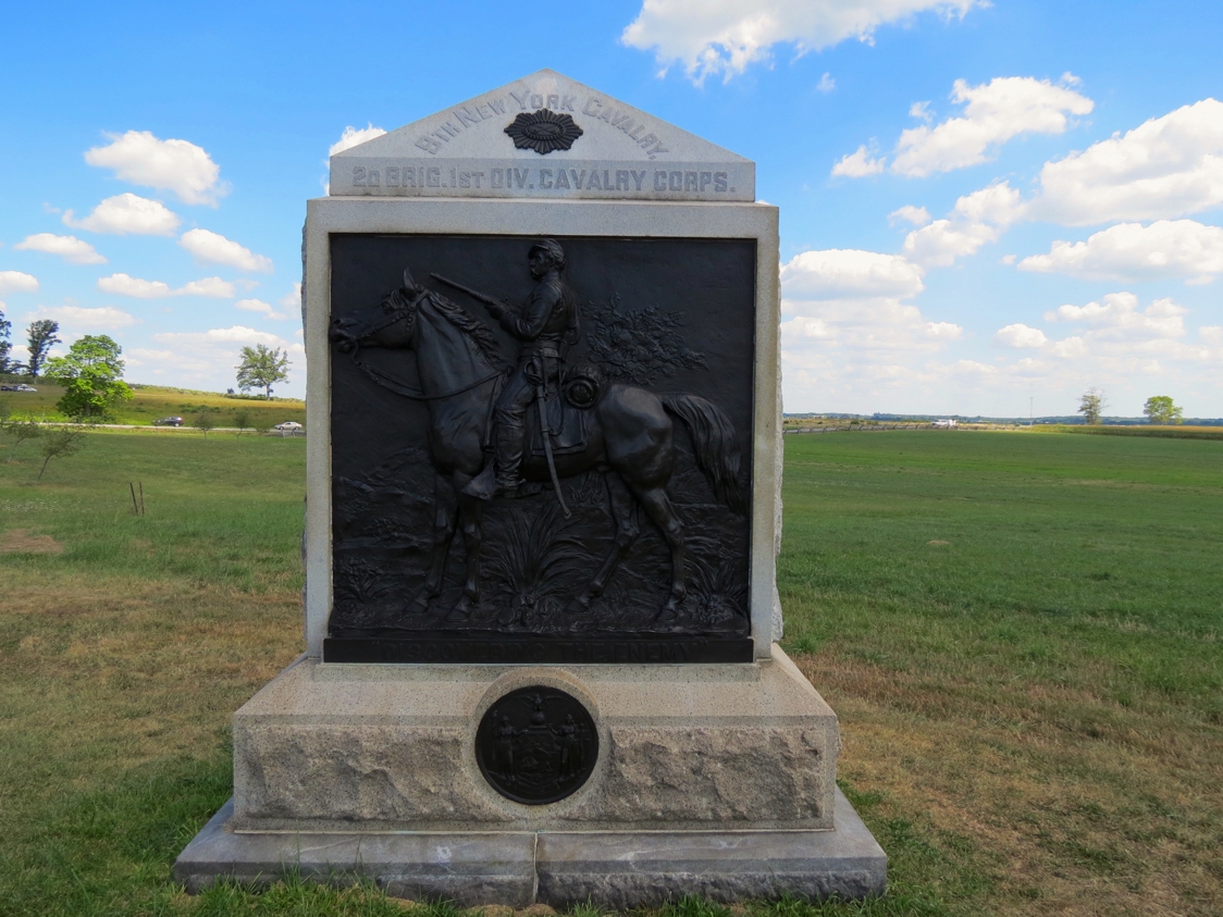 Equestrian statue of Cavalry memorial in PA Gettysburg US