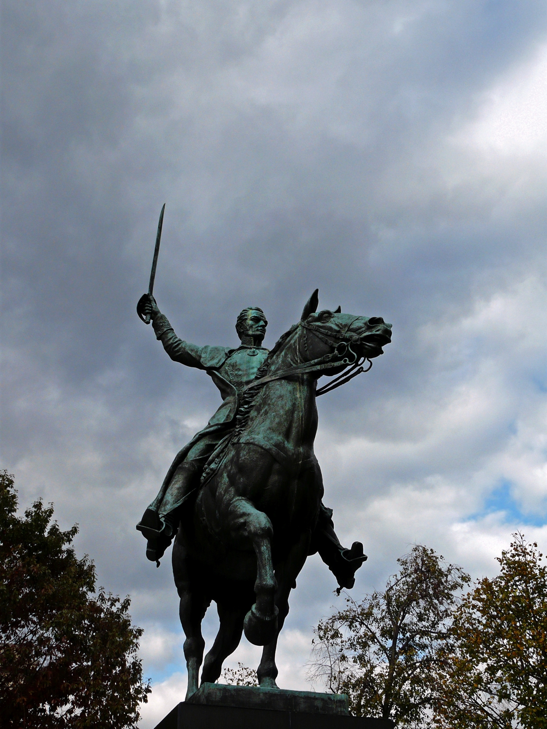 Equestrian statue of Simon Bolivar in Washington D.C. US