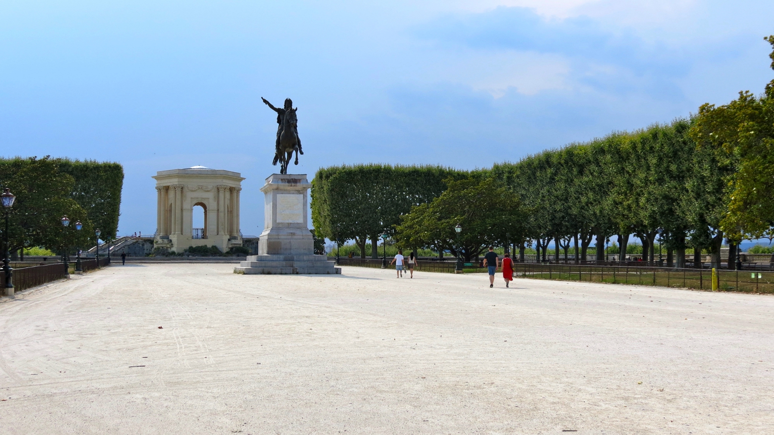 Equestrian statue of Louis XIV in Montpellier France