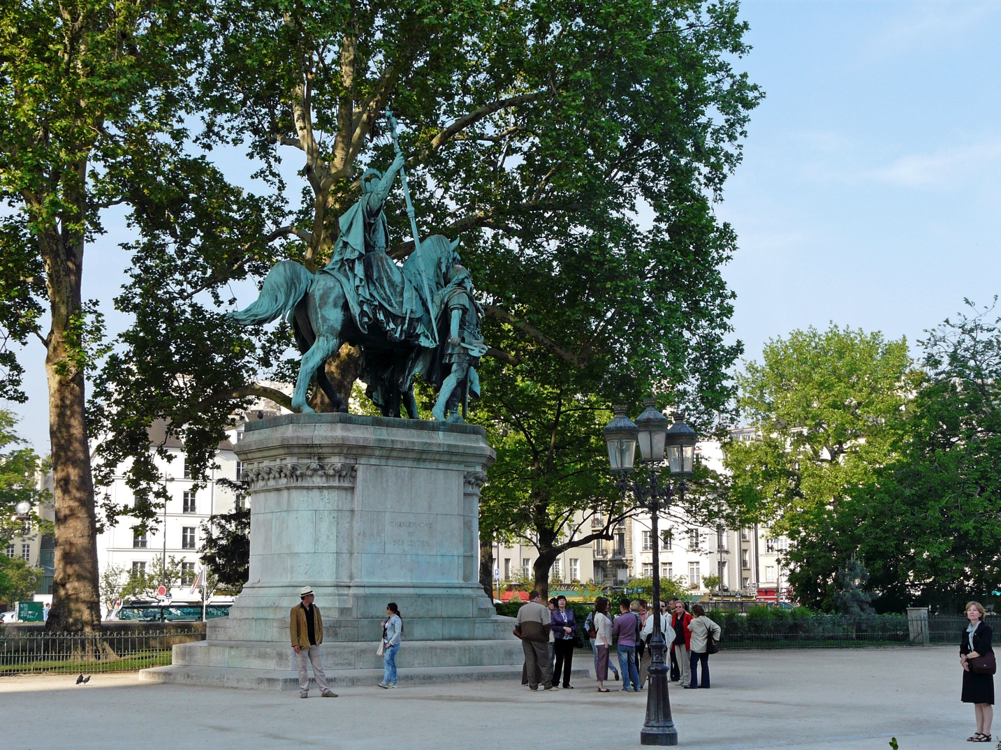 Equestrian statue of Charles the Great in Paris France