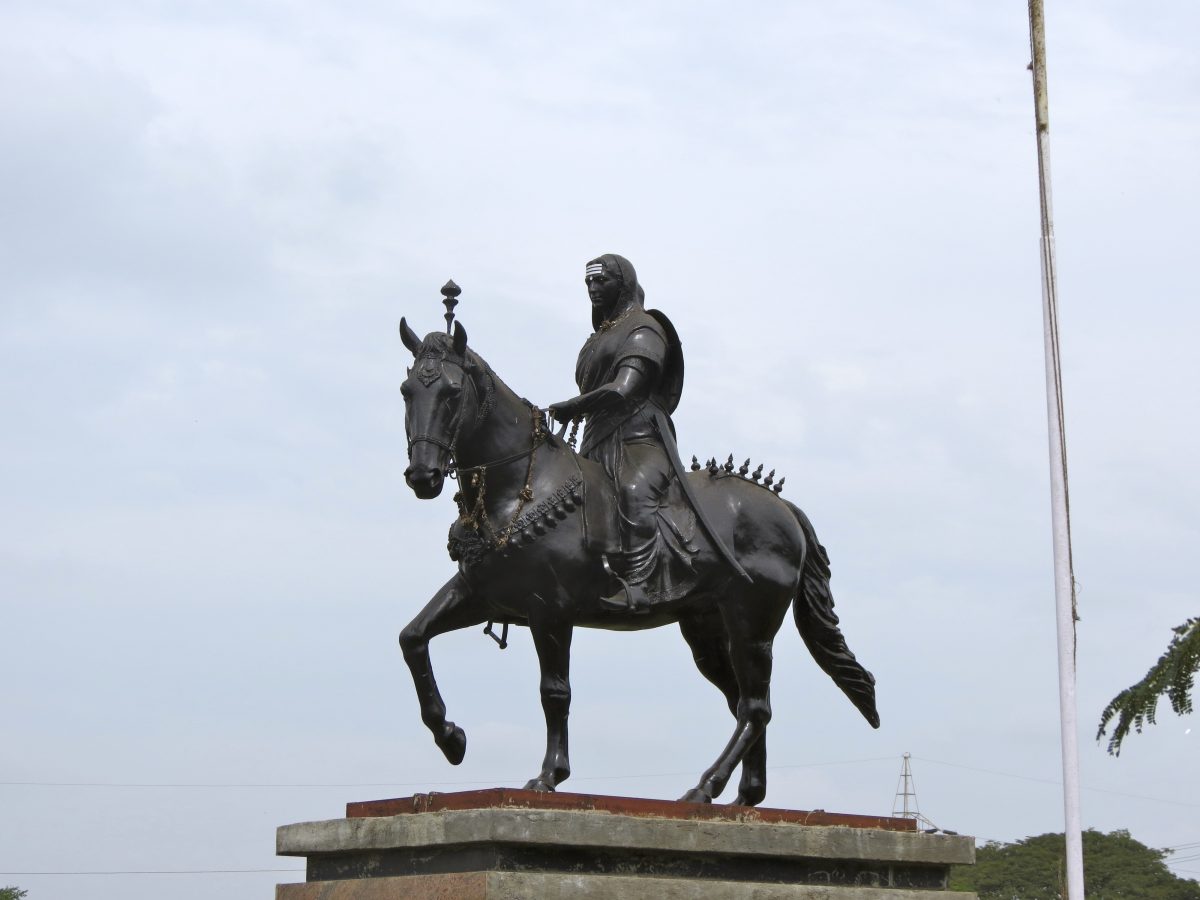 Equestrian Statue Of Chennamma In Belgaum Karnataka India