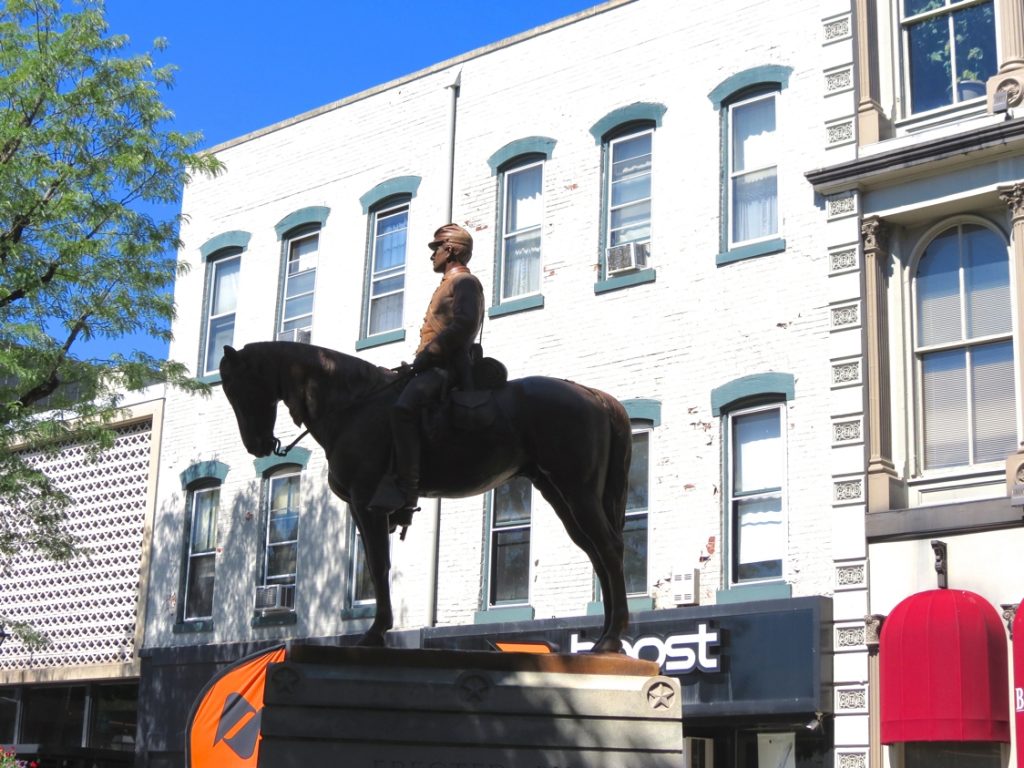 Equestrian statue of The Battle of Hanover in Hanover US