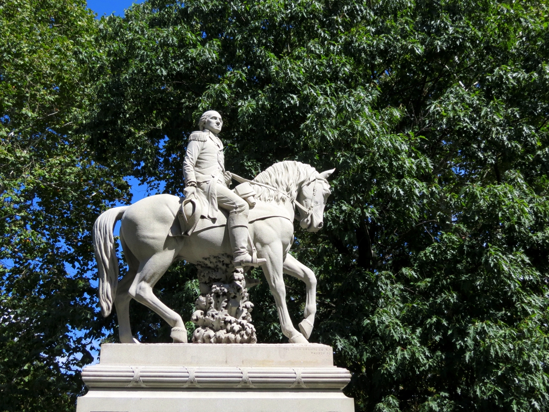 Equestrian statue of George Washington in PA Pittsburgh US