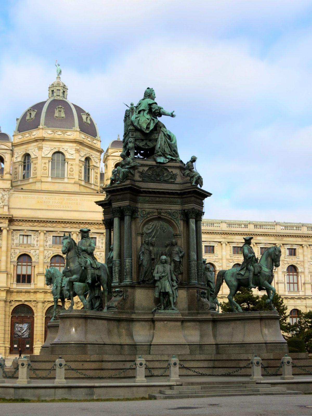 Equestrian statue of Maria Theresia in Vienna Austria