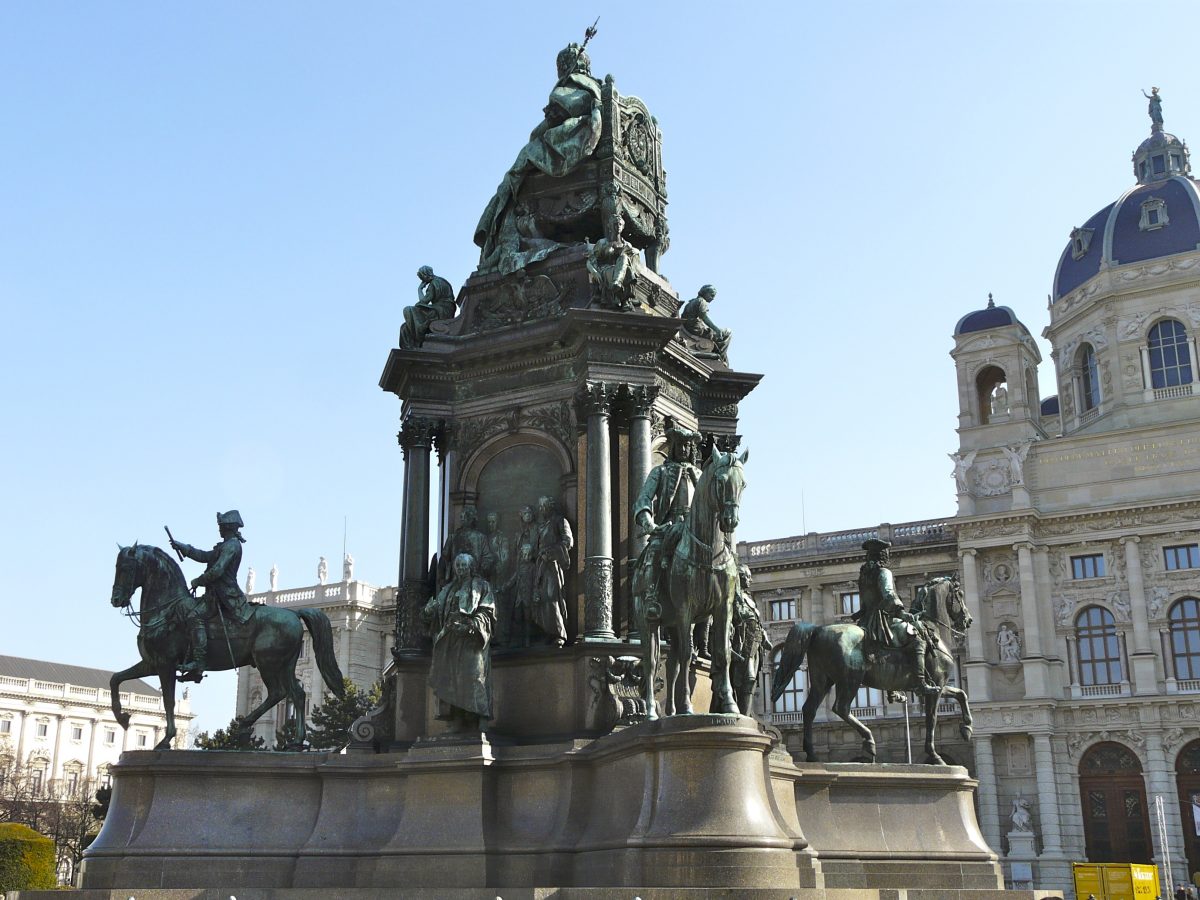 Equestrian statue of Maria Theresia in Vienna Austria