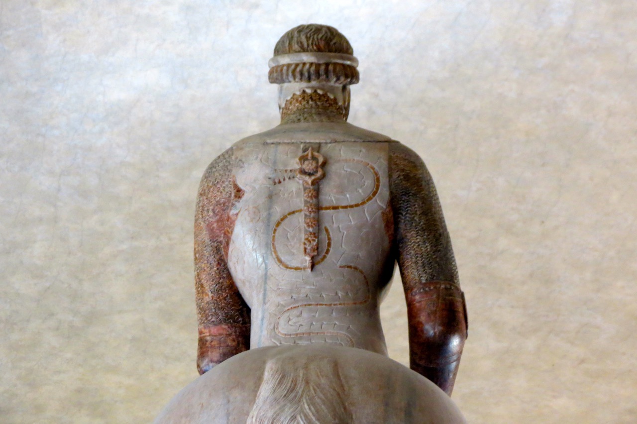 Funerary monument of of Barnabo Visconti in Milan Italy