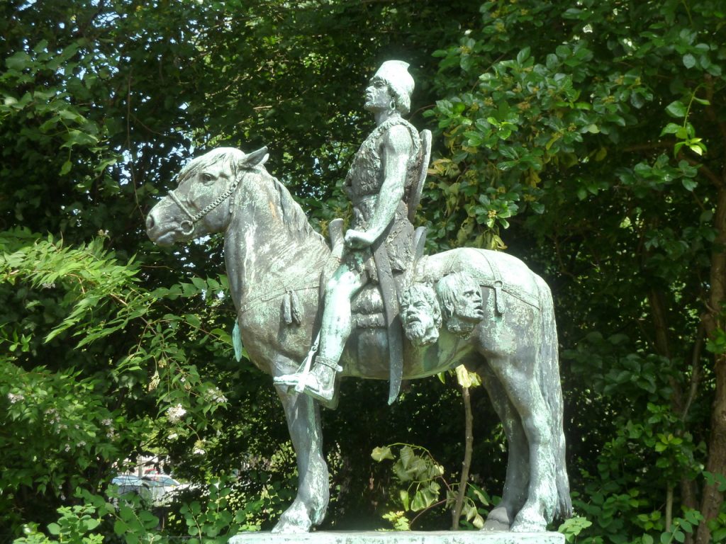 Barbarian Equestrian statues